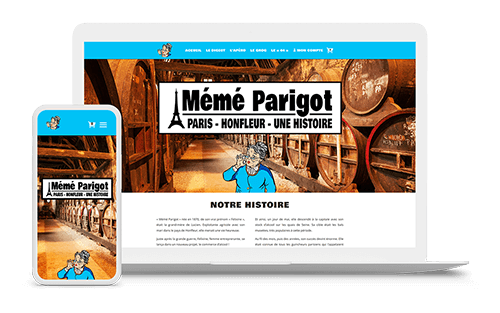 Site web memeparigot.fr réalisé par Tom Delaunay