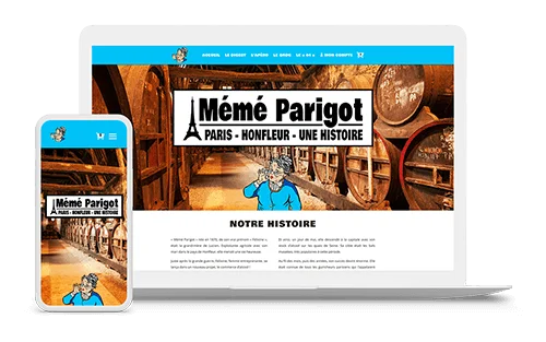 Site web memeparigot.fr réalisé par Tom Delaunay